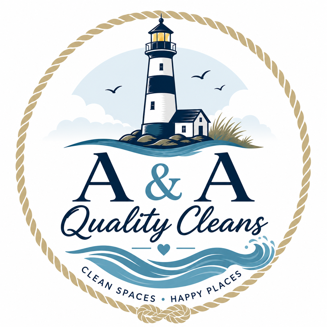 A & A Quality Cleans logo